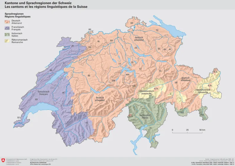 Vom Röschtigraben bis zum Grüezi: Fünf Sprachgrenzen, die die Schweiz tatsächlich teilen